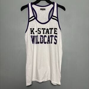 5th & Ocean Womens K State Kansas Wildcats Sequin Tank Medium March Party NCAA